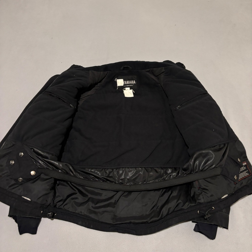 Yamaha Motor Mens Motorcycle Riding Jacket Black Colorblock Small Biker Grunge - Picture 5 of 8